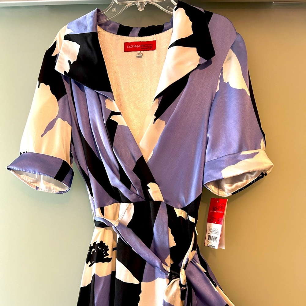 Donna Ricco Collection Maxi Dress 100% silk